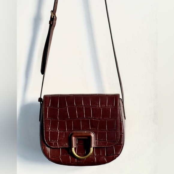 Fossil Crossbody Brown Leather Bag - Picture 7 of 8